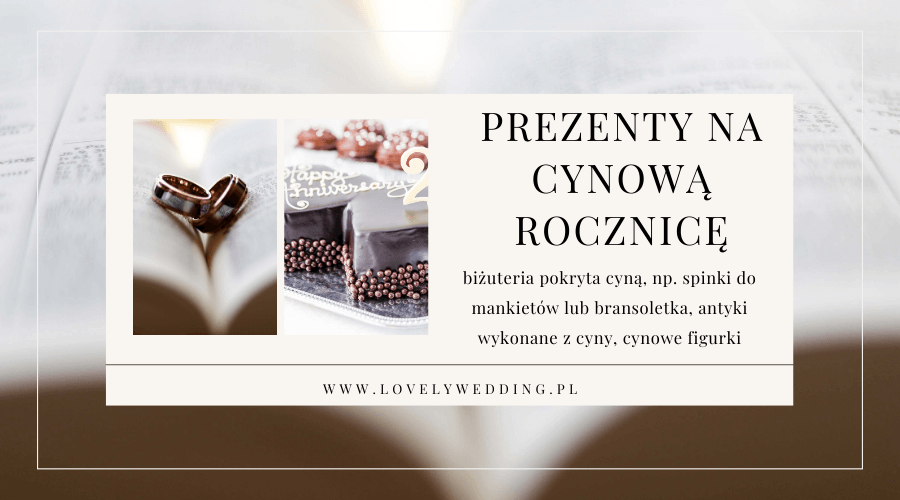 prezenty na cynową rocznicę