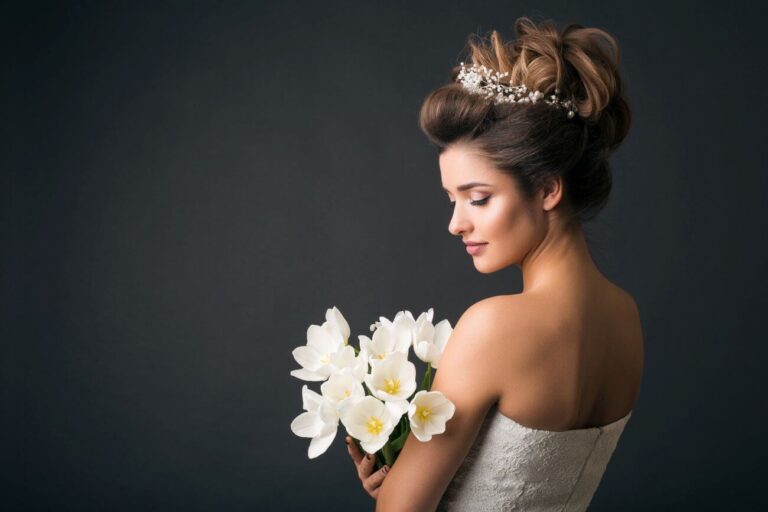 makijaż ślubny dla brunetek