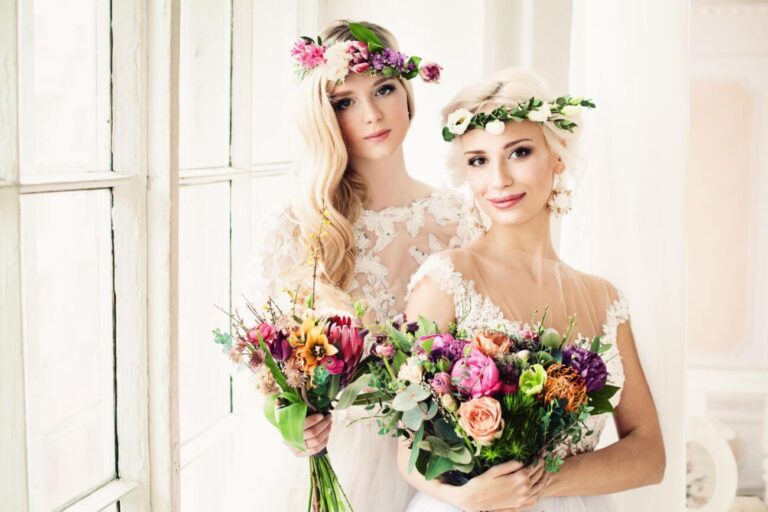 fryzury ślubne z wiankiem