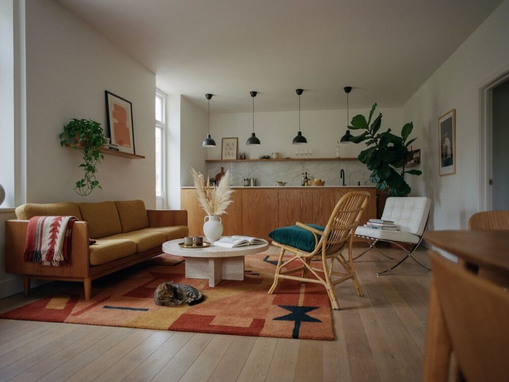 salon w stylu eklektycznym