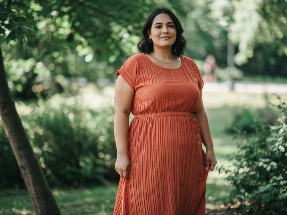 stylowa sukienka dla kobiet plus size